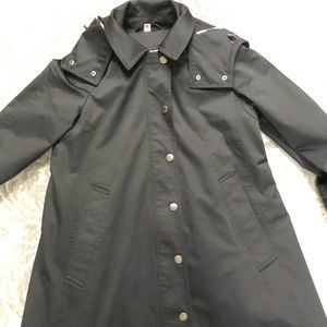 Burberry Brit Black Raincoat with lining, Size US